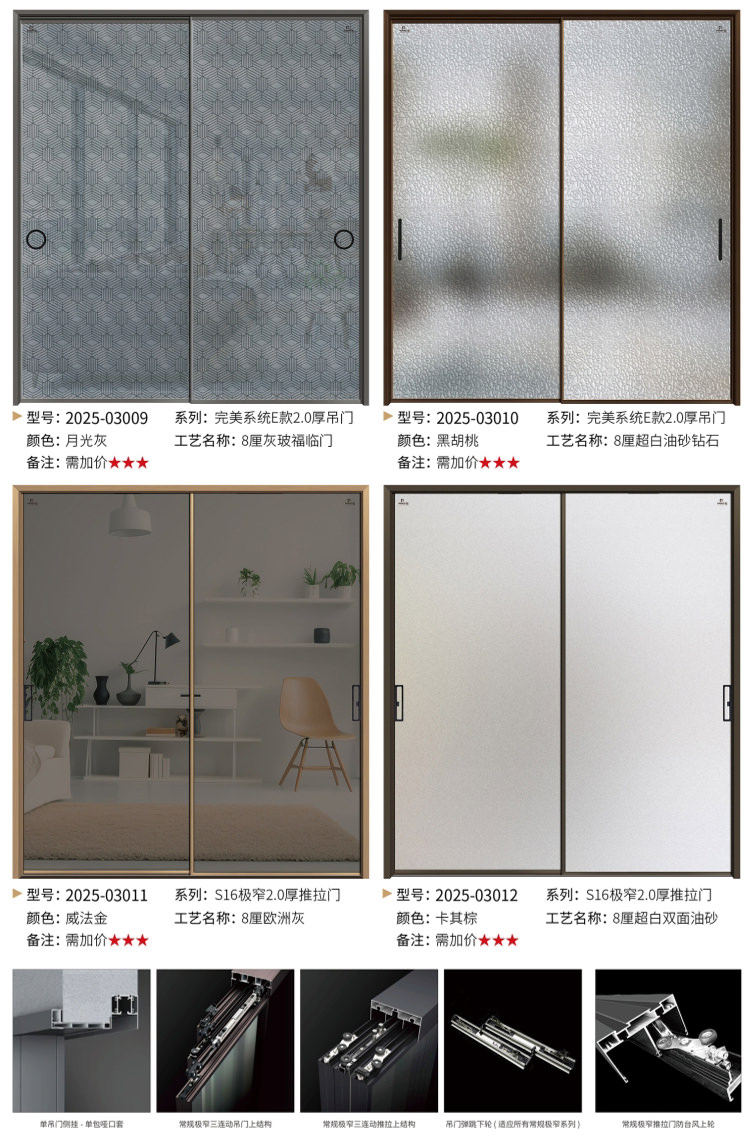 極窄鋁門_極窄OPK完美系統(tǒng)推吊門5